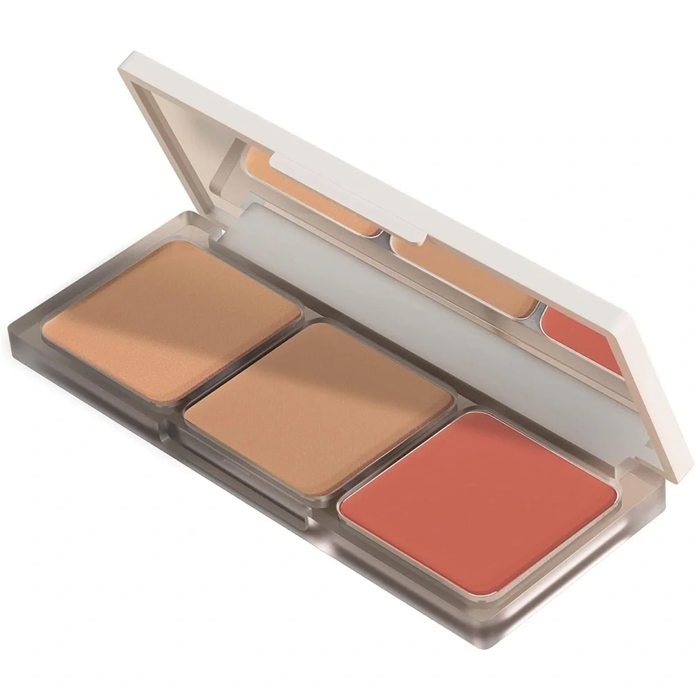 AMIIR 3 IN 1 Face Bronzer Blush Highlighter Contour Sculpt Kit, Blush